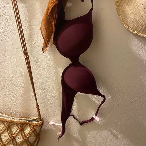 Push-Up Perfect Shape Bra 36B maroon - Picture 1 of 5